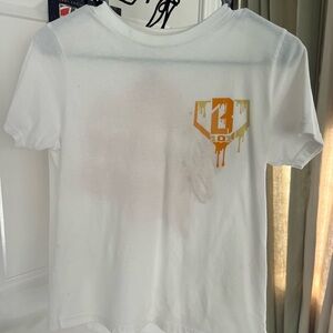 White Graphic Kids Tee